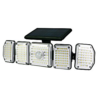 Solarna vanjska zidna svjetiljka sa senzorom pokreta (2,5 W, D x Š x V: 85 x 340 x 185 mm, Crna, IP44)