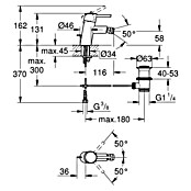 Grohe Concetto Bidetarmatur (Chrom, Glänzend) | BAUHAUS