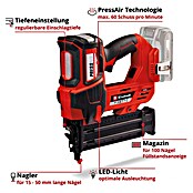 Einhell Power X-Change 18V Akku-Nagler Fixetto 18/50 N (18 V, Ohne Akku, Länge Nagel: 15 mm - 50 mm) | BAUHAUS