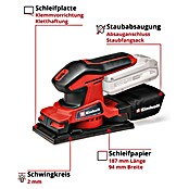 Einhell Power X-Change 18V Akku-Schwingschleifer TC-OS 18/187 Li-Solo (18 V, Ohne Akku, Leerlaufschwingzahl: 0 U/min - 24.000 U/min, Schleiffläche: 181,39 cm²) | BAUHAUS