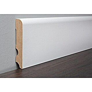 LOGOCLIC Sockelleiste Weiß (260 cm x 16 mm x 90 mm, MDF)