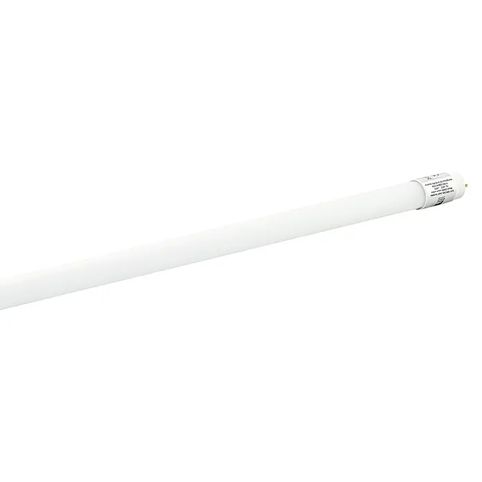 Eglo LED-Röhre - Länge: 121,4 cm, Neutralweiß, 15 W, 2.500 lm, G13 - Nahaufnahme einer LED-Röhre auf schwarzem Hintergrund, die energiesparende Beleuchtung und moderne Technologie vereint.