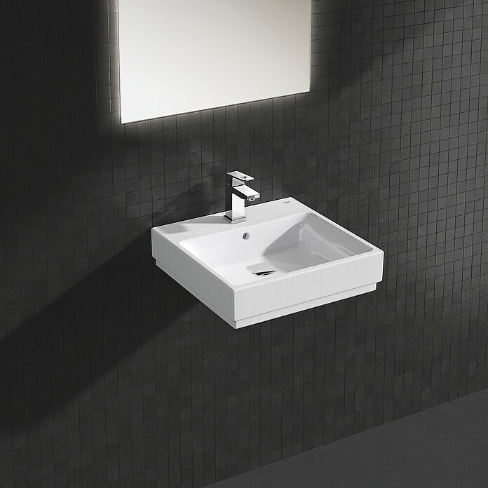 Grohe Eurocube Waschtischarmatur S-Size (Chrom, Glänzend, Mit Zugstange, Mit Durchflussbegrenzung) | BAUHAUS