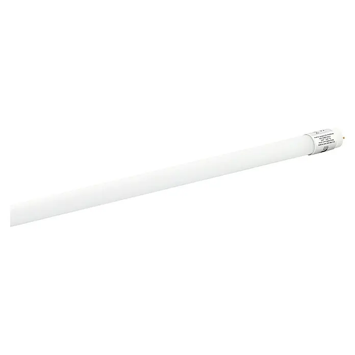 Eglo LED-Röhre - Länge: 59 cm, Neutralweiß, 10 W, 1.100 lm, G13 - Ein weißes LED-Leuchtstofflampen-Ersatzrohr vor einem schwarzen Hintergrund. Ideal für energieeffiziente Beleuchtungslösungen.
