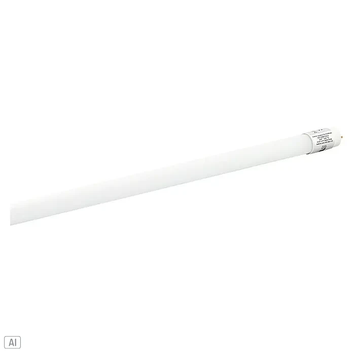 Eglo LED-Röhre - Länge: 59 cm, Neutralweiß, 10 W, 1.100 lm, G13 - Ein weißes LED-Leuchtstofflampen-Ersatzrohr vor einem schwarzen Hintergrund. Ideal für energieeffiziente Beleuchtungslösungen.