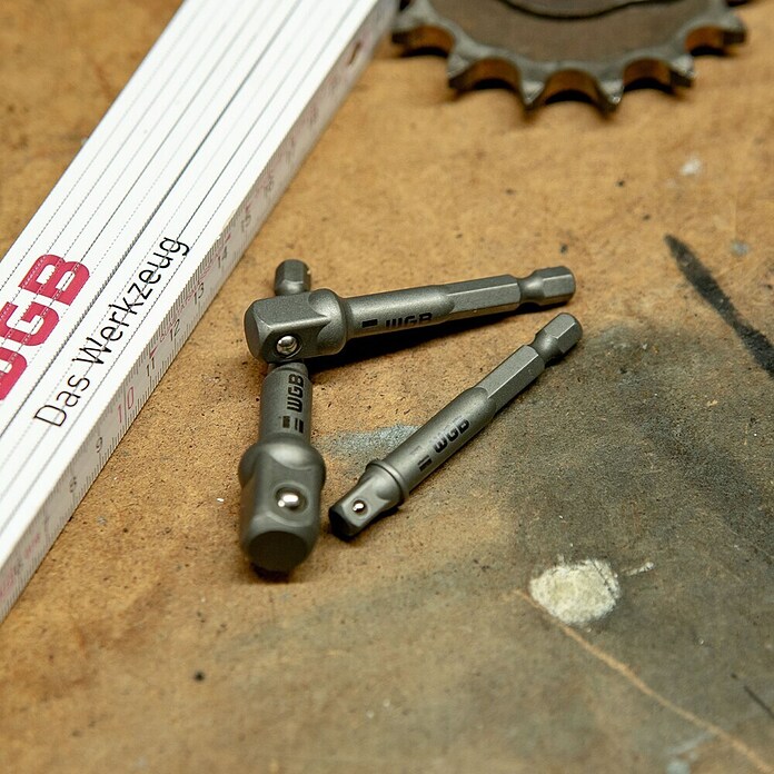 Adapter-Set für Bohrmaschinen (3 -tlg., Chrom-Vanadium-Stahl) | BAUHAUS
