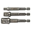 Adapter-Set für Bohrmaschinen (3 -tlg., Chrom-Vanadium-Stahl) | BAUHAUS