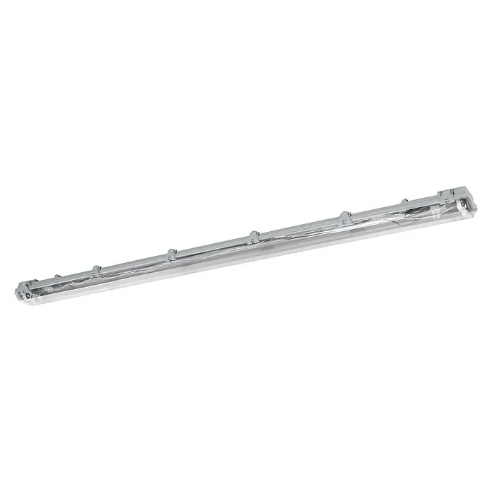 Eglo Feuchtraumleuchte Expert Basic - 46 W, Grau, Neutralweiß, 156 cm, 9,9 cm - Bild einer LED-Feuchtraumleuchte, die sich ideal für Umgebungen mit hoher Luftfeuchtigkeit eignet. Die Lampe ist robust und langlebig.