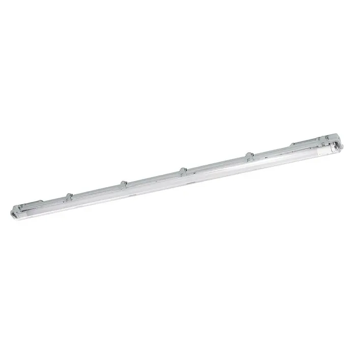Eglo Feuchtraumleuchte Expert Basic - 23 W, Grau, Neutralweiß, 156 cm, 7,3 cm - Eine LED-Feuchtraumleuchte, ideal für den Einsatz in Umgebungen mit hoher Feuchtigkeit, bietet zuverlässige Beleuchtung und lange Lebensdauer.