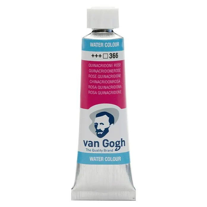 Talens Van Gogh Acuarela - Rosa quinacridona, 10 ml, Tubo - Tubo de pintura de acuarela Van Gogh en rosa quinacridona, perfecto para artistas y aficionados que buscan colores de alta calidad.