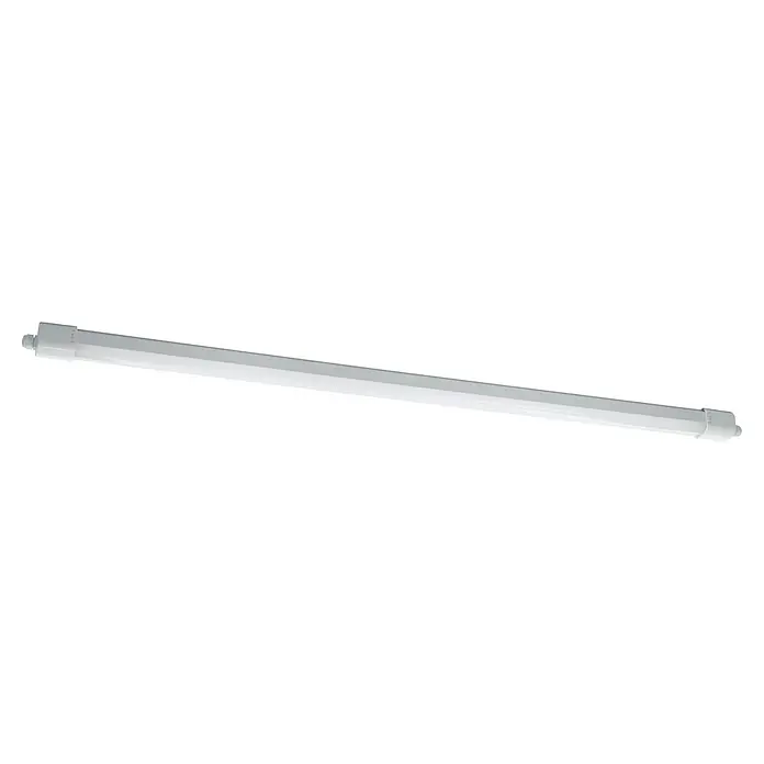 Eglo Feuchtraumleuchte Expert Slim - 48 W, L x B x H: 155 x 5,8 x 5,5 cm, Weiß, Neutralweiß - Eine lange, weiße LED-Leuchte zur effektiven und modernen Beleuchtung von Innenräumen, ideal für Büros oder Werkstätten.