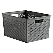 Tatay Bohol Cesta para baño (L x An x Al: 39 x 39 x 21,5 cm, Antracita) | BAUHAUS