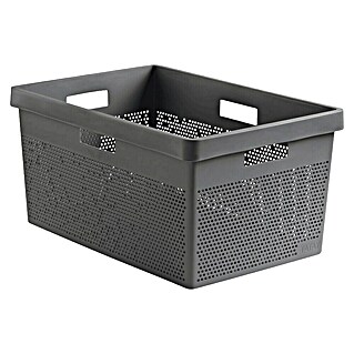 Tatay Bohol Cesta para baño (L x An x Al: 36 x 52,5 x 26 cm, Antracita)