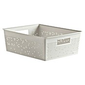 Tatay Bohol Cesta para baño (L x An x Al: 39 x 39 x 13,5 cm, Blanco sky) | BAUHAUS