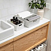 Tatay Bohol Cesta para baño (L x An x Al: 17,5 x 27 x 11,5 cm, Blanco sky) | BAUHAUS