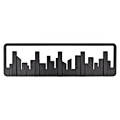 Umbra Garderobenleiste Skyline (L x B x H: 49,5 x 2,5 x 15,2 cm, Anzahl Haken: 5 Stk., Schwarz)