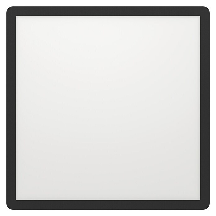 Eglo LED-Deckenleuchte Minerario (20,2 W, L x B x H: 39 x 39 x 3 cm, Schwarz, Warmweiß) | BAUHAUS