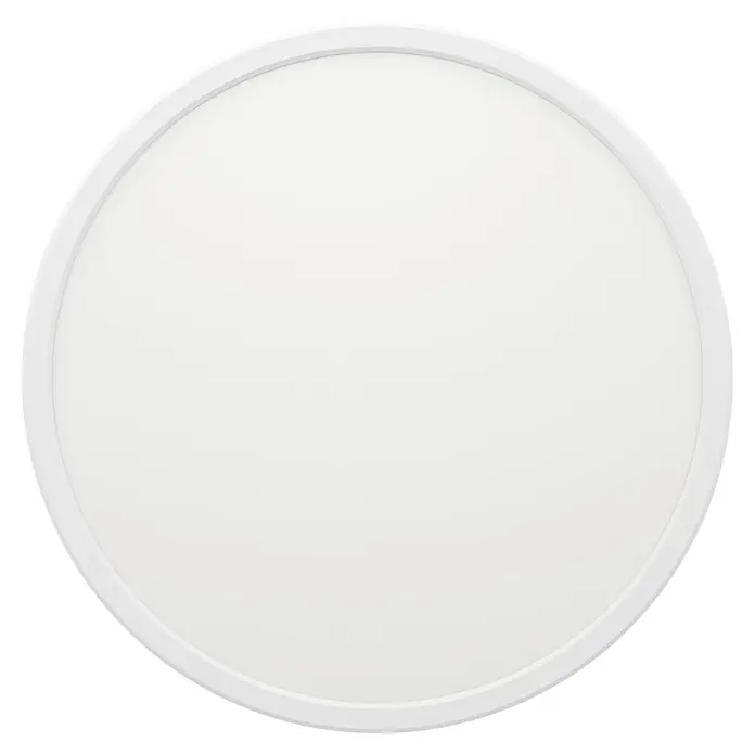 Eglo LED-Deckenleuchte Minerario - 16,4 W, Ø x H: 30 x 3 cm, Weiß, Warmweiß - Weiße runde Deckenleuchte für den Innenbereich, ideal für Wohnzimmer und Schlafzimmer, minimalistisches Design.