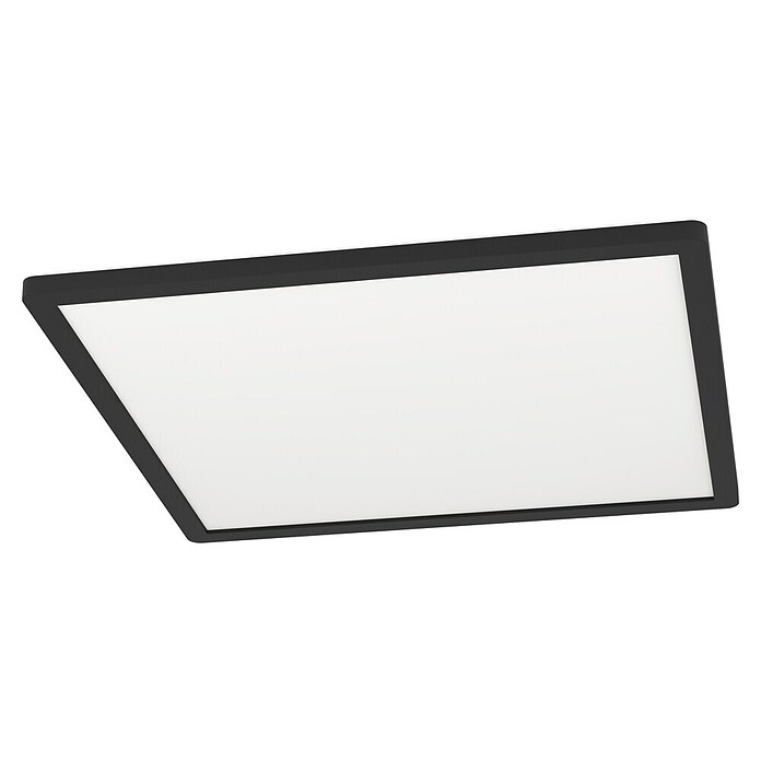 Eglo LED-Deckenleuchte Minerario (20,2 W, L x B x H: 39 x 39 x 3 cm, Schwarz, Warmweiß) | BAUHAUS