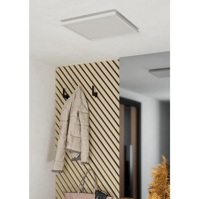 Eglo LED-Deckenleuchte Minerario (20,2 W, L x B x H: 39 x 39 x 3 cm, Weiß, Warmweiß) | BAUHAUS
