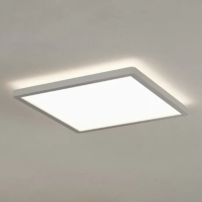 Eglo LED-Deckenleuchte Minerario - 16,4 W, L x B x H: 29 x 29 x 3 cm, Weiß, Warmweiß - Moderne quadratische Deckenleuchte mit hellem, weißem Licht und schlichtem Design. Ideal für eine stilvolle Beleuchtung im Innenbereich.