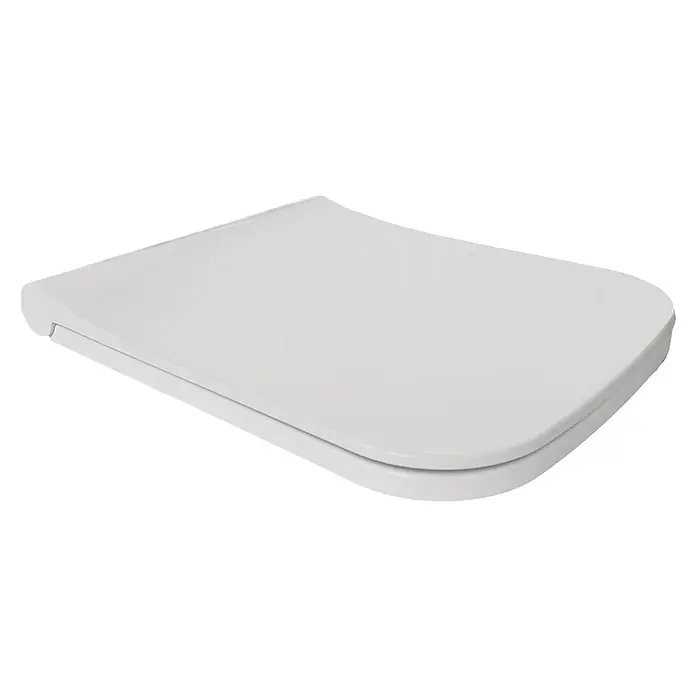 Temtasi Lavita WC-Sitz - Mit Absenkautomatik, Duroplast, Weiß - Hier ist ein weißer Toilettensitz. Der Toilettendeckel ist aus hochwertigem Material gefertigt und bietet Komfort und Hygiene für Ihr Badezimmer.