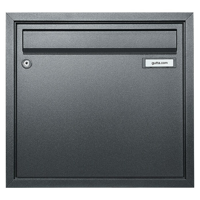 Gutta Rechteckvordach BS Plus 200 UP ST BK (200 x 90 x 15,5 cm, Seitenteil links, Briefkasten Anthrazit) | BAUHAUS