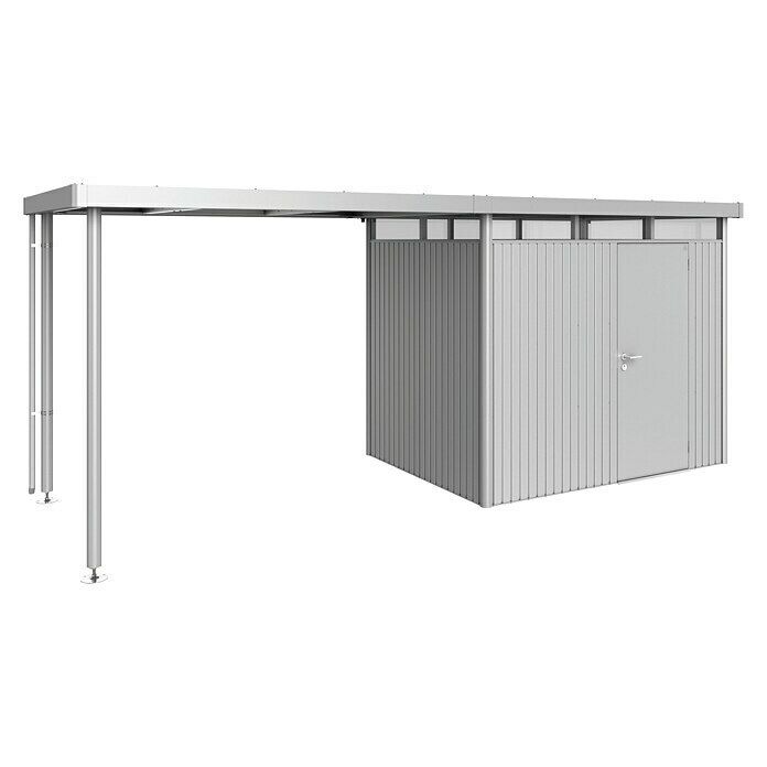 Biohort HighLine Seitendach (Passend für: Biohort Gerätehaus HighLine H2, Silber Metallic, 2,75 x 1,95 m)