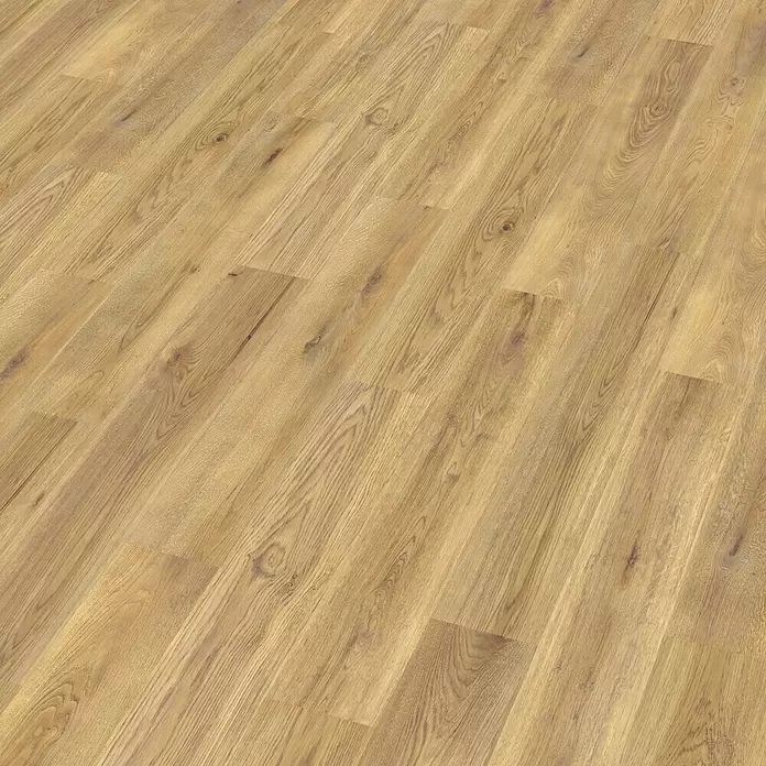 Decolife Designboden Naturestyle Pure - Oak Nature, Landhausdiele, 1.220 x 185 x 9 mm - Hellbrauner Holzplankenboden mit natürlicher Maserung.