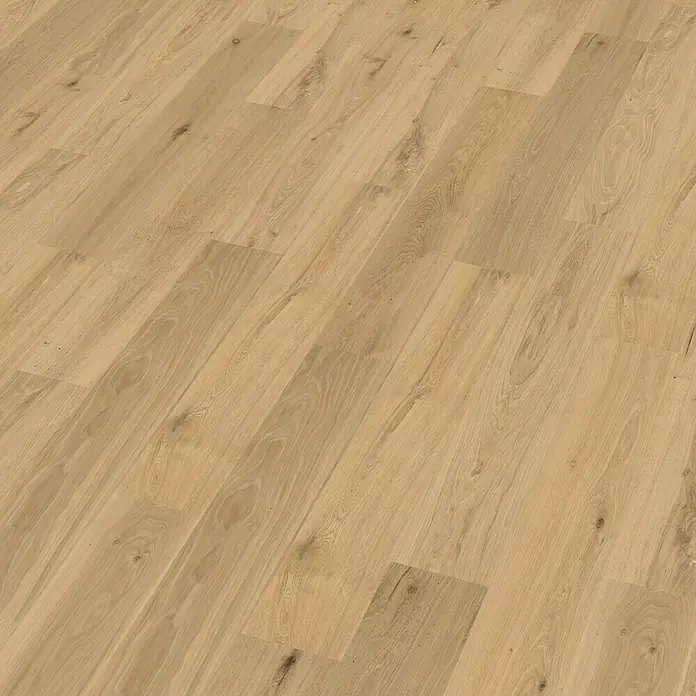 Decolife Designboden Naturestyle Pure - Oak Sun, Landhausdiele, 1.220 x 185 x 9 mm - Helles Holzlaminat mit natürlicher Maserung, ideal für eine warme und einladende Atmosphäre in jedem Raum. Robuster und stilvoller Bodenbelag.