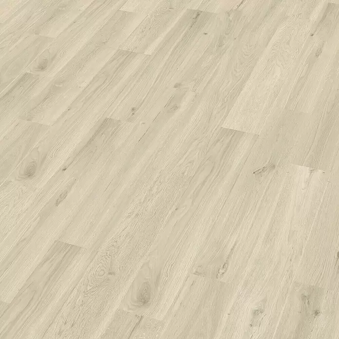 Decolife Designboden Naturestyle Pure - Oak Ash, Landhausdiele, 1.220 x 185 x 9 mm - Hellfarbener Dielenboden aus Holz mit sichtbaren Maserungen.