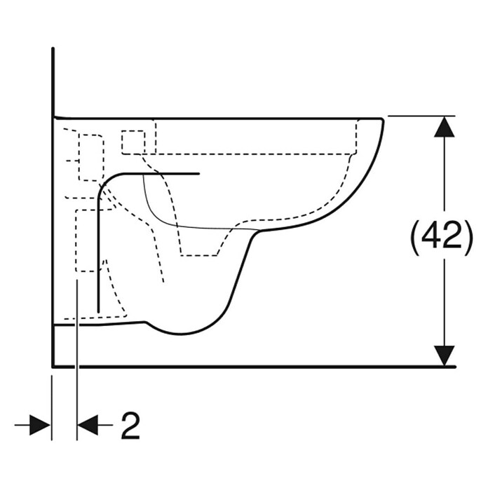 203050WC     RENOVA NR.1 PLAN ,RIMFREE  KERAMAG