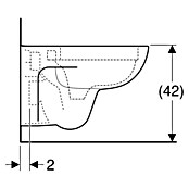 203050WC     RENOVA NR.1 PLAN ,RIMFREE  KERAMAG