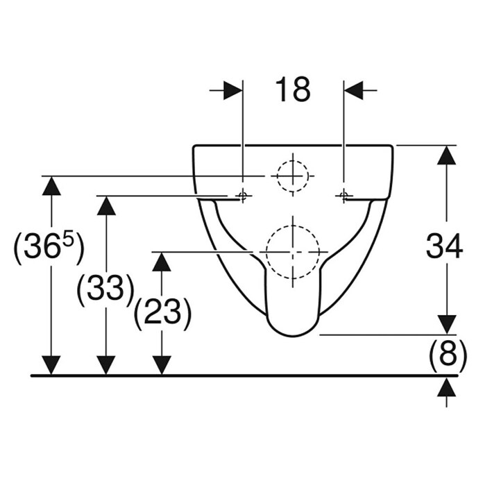 203050WC     RENOVA NR.1 PLAN ,RIMFREE  KERAMAG