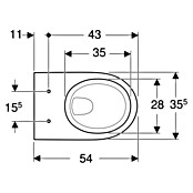 203050WC     RENOVA NR.1 PLAN ,RIMFREE  KERAMAG