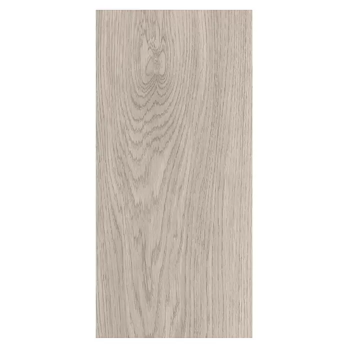 Decolife Designboden Naturestyle Pure - Oak Select White, Landhausdiele, 1.220 x 185 x 9 mm - Hellgraue Holztextur mit sichtbarer Maserung.