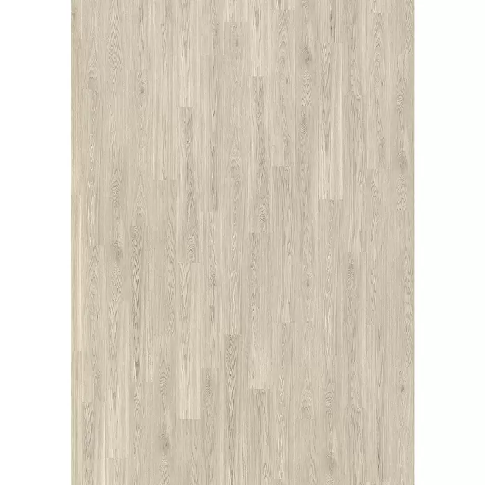 Decolife Designboden Naturestyle Pure - Oak Select White, Landhausdiele, 1.220 x 185 x 9 mm - Helles Holzparkett mit versetztem Dielenmuster.