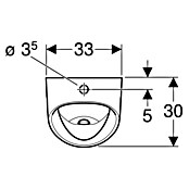 Geberit Renova Urinal (Unbeschichtet, Zulauf: Oben, Absaugspülung, Farbe: Weiß) | BAUHAUS