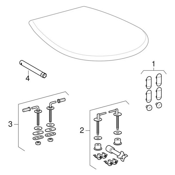 Geberit Renova WC-Sitz (Ohne Absenkautomatik, Duroplast, Weiß) | BAUHAUS