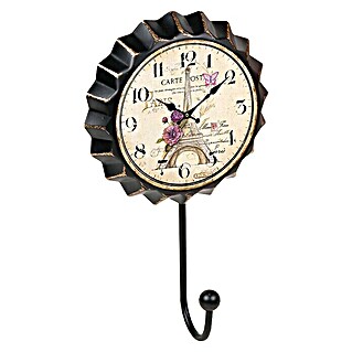 Nesu Gancho para colgar Chapa Reloj Paris (Número de ganchos: 1 ud., L x An x Al: 11 x 19 x 4,5 cm)