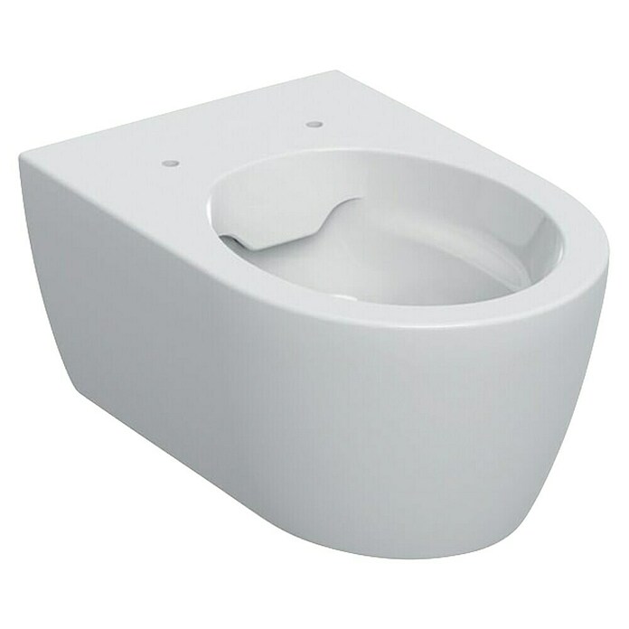 Geberit iCon Wand-WC (Spülrandlos, Mit schmutzabweisender Glasur, Spülform: Tief, WC Abgang: Waagerecht, Weiß) | BAUHAUS