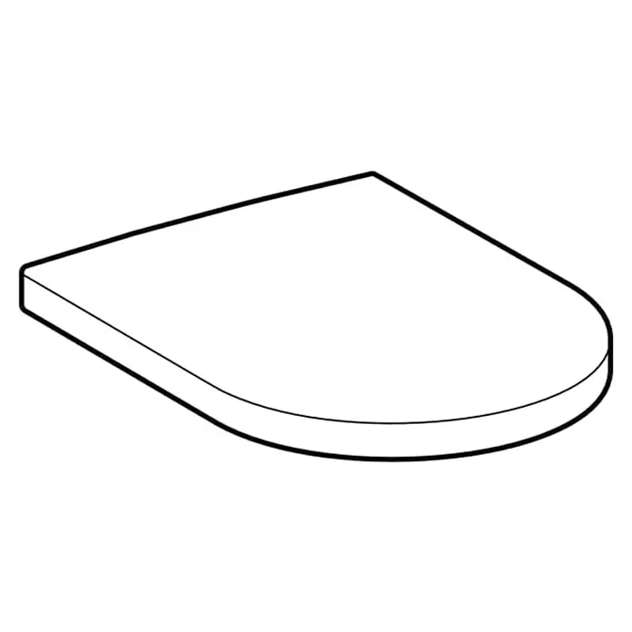 Geberit iCon WC-Sitz Typ 2Duroplast, Weiß, Mit Absenkautomatik