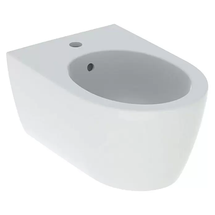Geberit iCon Wand-Bidet - 35,5 x 53 cm, Weiß, Keramik, Ohne Spezialglasur - Weißes wandhängendes Keramik-Bidet für moderne Bäder.