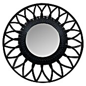 Espejo de pared Oppo (Diámetro: 50 cm, Negro) | BAUHAUS
