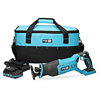 Koma Tools PRO Series Sierra de sable de batería (20 V, 1 batería, 2 Ah, Longitud de carrera: 25,4 mm, 2.800 /min)