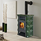 Domofire Kaminofen Bonn I (6,5 kW, Raumheizvermögen: 150 m³, Material Verkleidung: Keramik, Grün) | BAUHAUS
