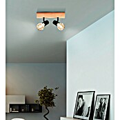 Eglo Townshend 3 Foco de pared (120 W, L x An x Al: 30 x 5 x 5 cm, Marrón/Negro, E27, 2 ud.) | BAUHAUS