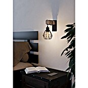 Eglo Townshend 5 Aplique de pared (60 W, Negro/Marrón, E27) | BAUHAUS