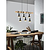 Eglo Townshend Pendelleuchte (360 W, L x B x H: 100 x 10 x 110 cm, Braun/Schwarz, E27, 6 Stk.) | BAUHAUS