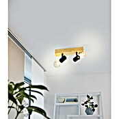 Eglo Townshend 3 Foco de pared (120 W, L x An x Al: 30 x 5 x 5 cm, Marrón/Negro, E27, 2 ud.) | BAUHAUS